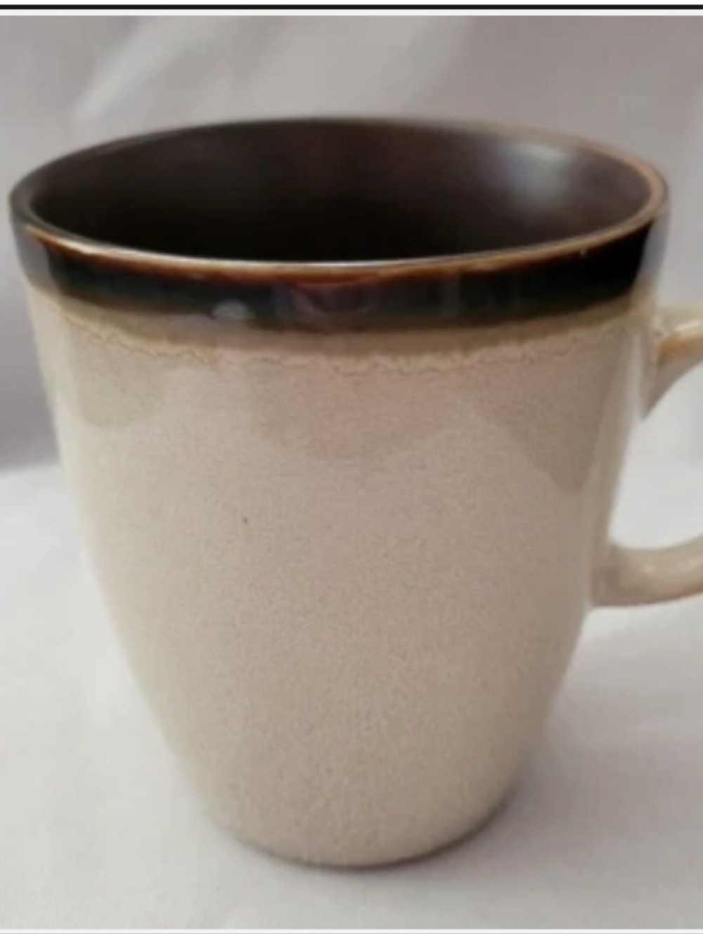 - Better Homes And Gardens Modern White Mugs with Silver Trim - Set of 4